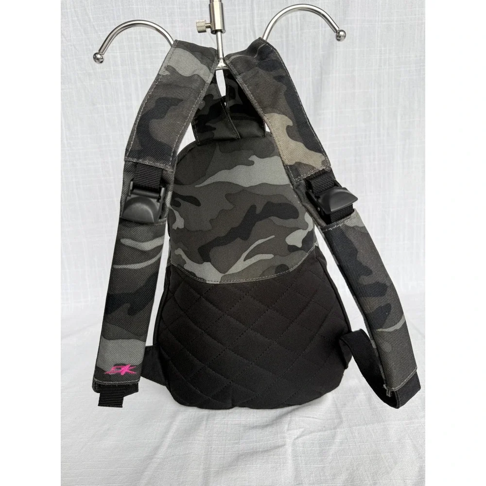Dakine Mini Backpack Vintage Y2K Black Grey Camo Gorpcore Skater Streetwear Bag